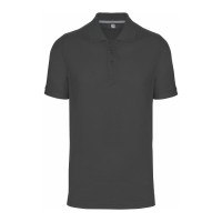POLO PIQUÉ HOMEM M/M 3 BOT CINZA ESC WK274